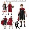Cos Warrior Roman Costume Kids Set Parentchild Soldier Stage Halloween Up Dress
