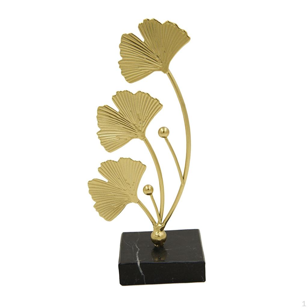 Sculpture Statue with Base Metal Decoration Home Desktop Decorations