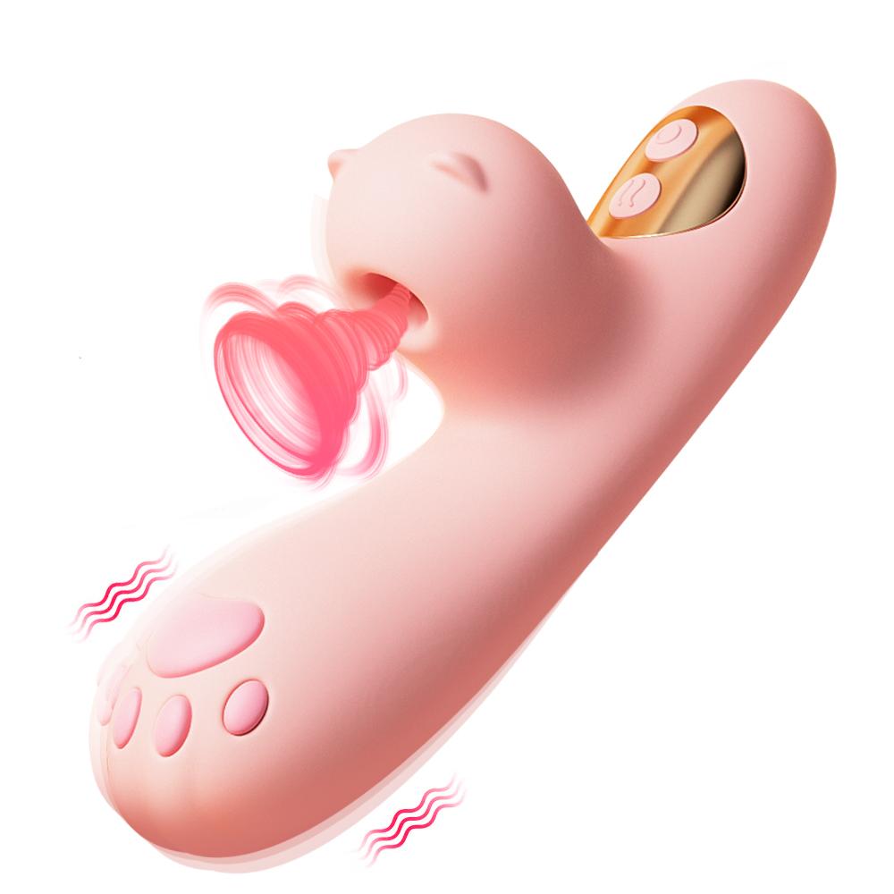 Powerful Sucking Dildo Vibrator Female Nipple Clitoral Suction Cup Vacuum Stimulator Adult Sex Toy Female Vagina Masturbator
