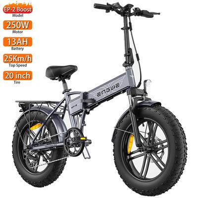 Rower Elektryczny Składany Engwe Silnik 250W Prędkość Maksymalna Wyświetlacz LCD Shimano 7 Biegów 48V 13AH Podwójny Hamulec Tarczowy Miejski Ebike EP-2 BOOST