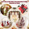 Large Red Velvet Christmas Bow Ornament Xmas Tree Hanging Decor for New Year Wedding Party Home Decoration