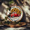 Vintage Sunflower Truck Tin Sign Rustic Farmhouse Wall Decor Indoor Outdoor Weatherproof