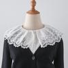 Lace Floral Girls Lapel Accessories Embroidery Collar Flower Ancient Art Traditional Lace Shawl Collar Lapel
