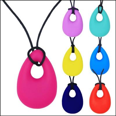 Sensory Chewing Pendant Baby Chewy Necklace Anti Autism ADHD Teething Toys