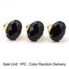 Simple Finger Rings Adjustable Open Rings Trend Ellipse Crystal Rings  for Women