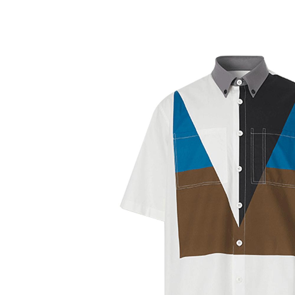 Burberry Shirts Men's White Moderate Other 80454801