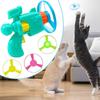 Random Color Flying Spinner Toy Flying Saucer Shooter for Pet Light-Up Interactive Pet Toy for Patio Beach Garden Outdoors Lawn