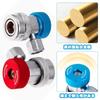 R134A Quick Joint 8 Piece Set Conversion Adapter Quick Connector