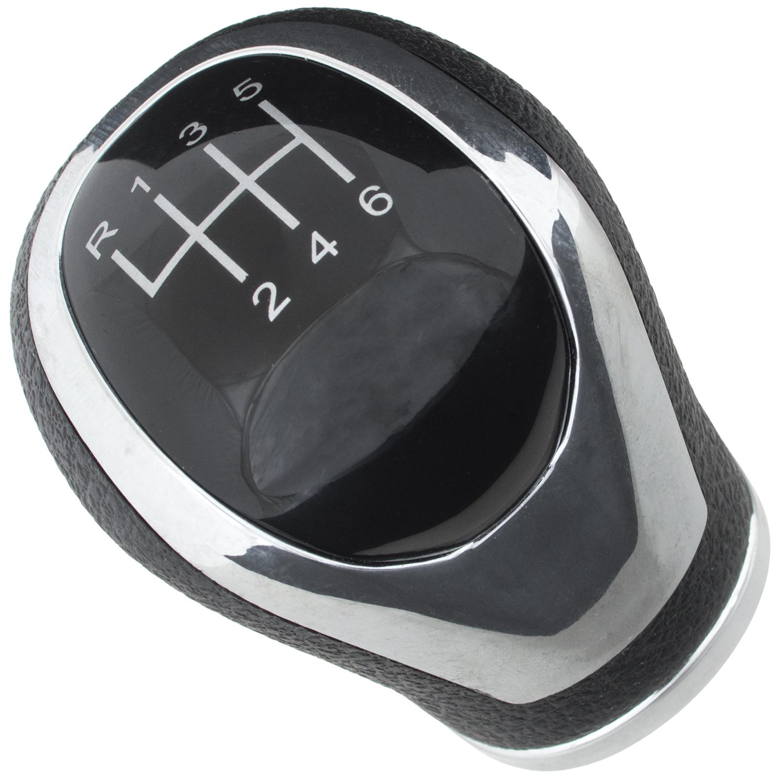 Super Merchant Unisex Nissan X-Trail Iii 14-22 Gear Shift Knob Black + Chrome 6 Speed