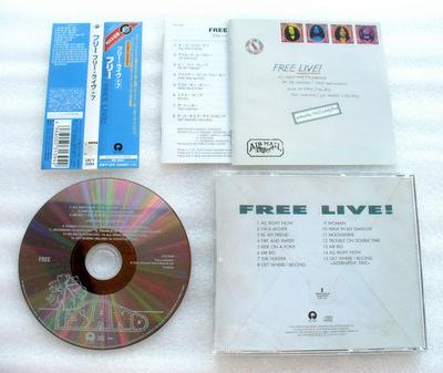 CD FREE  Free Live UICY2399 Island Records 2002 Japan ObiRock Used