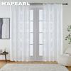 1 Stück NAPEARL 10 % Verdunkelung, modisch, klassisch, Tüll, vielseitig, Jacquard-Vorhang für Küche, Wohnzimmer, Schlafzimmer, Balkon, Fenster, Heimdekoration