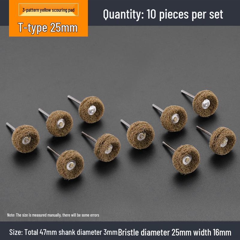 Electric Grinder with Copper Wire Brush and Steel Wire Brush for Rust Removal, Polishing, and Wood Carving.