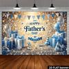 2D Navy Blue Silver Glitter Dad Holiday Family Portrait Photography Backdrop Decor