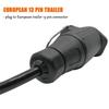 DT08 Trailer Connector  4-Pin Flat Plug to an7-Pin Connector 4 to 7 Trailer Light Converter Circuit Adapter