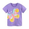 Children's Clothing Summer T-shirts Children's Cartoon Printed T-shirts Knitted Cotton Round Neck Boys' Tops