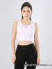 High-Strength Front-Zip Shockproof Sports Bra with Fixed Cup