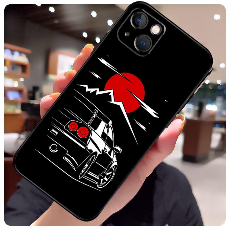 Japan JDM Sports Cars Male Men Case For iPhone 13 Pro Max 16 15 11 12 14 17 Pro Max Mini 15 16 Plus 16e 17 Air Phone Cover