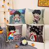 K-Kotaro Lives Alone Pillow Case Home Dorm Chair Back Short Plush Double-Sided Printing Office Nap Time Cushion Cover