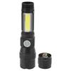 Wiederaufladbares UV-Licht 7 Modi USB-Aufladung Leicht Wasserdicht Taschen-LED-Taschenlampe mit Clip