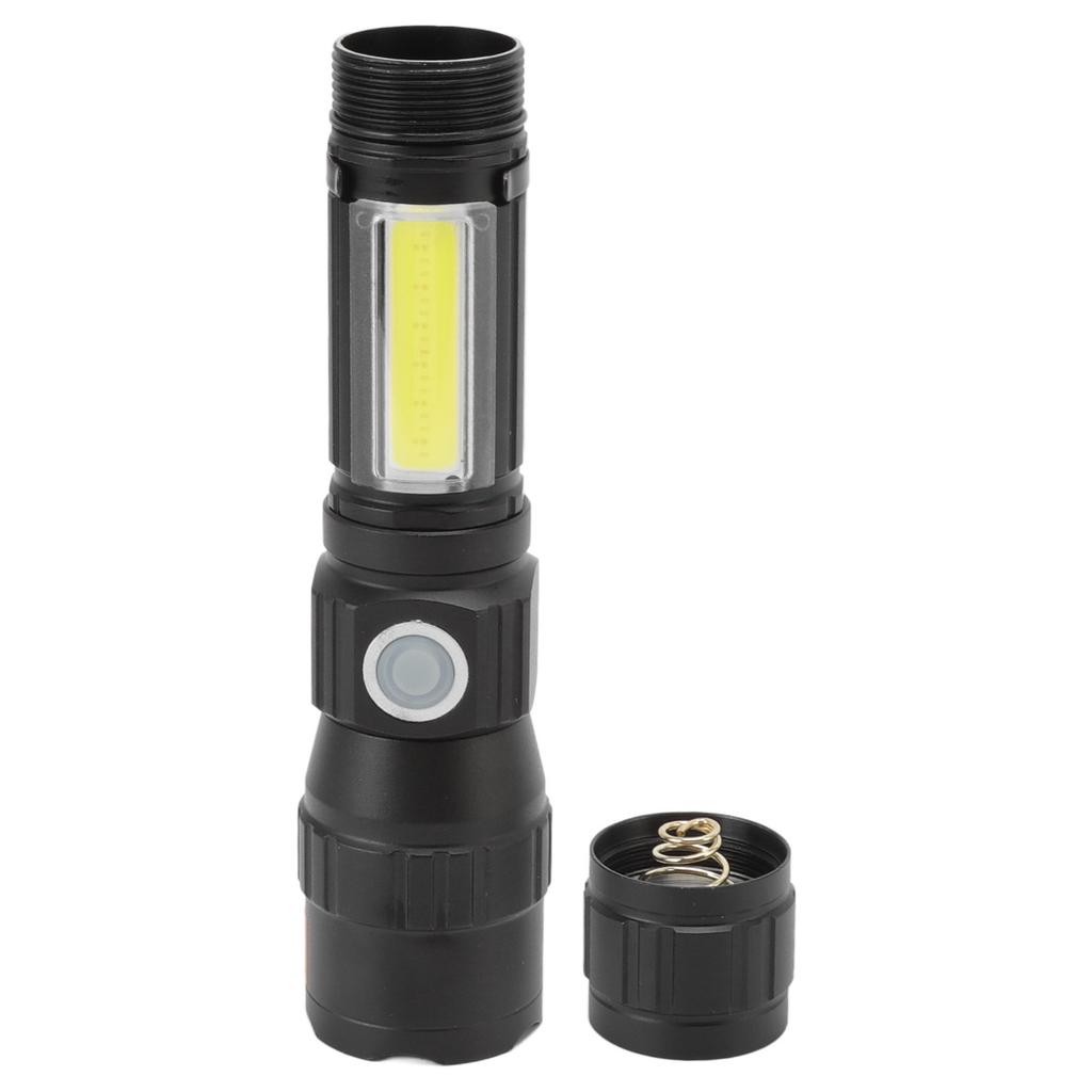 Wiederaufladbares UV-Licht 7 Modi USB-Aufladung Leicht Wasserdicht Taschen-LED-Taschenlampe mit Clip