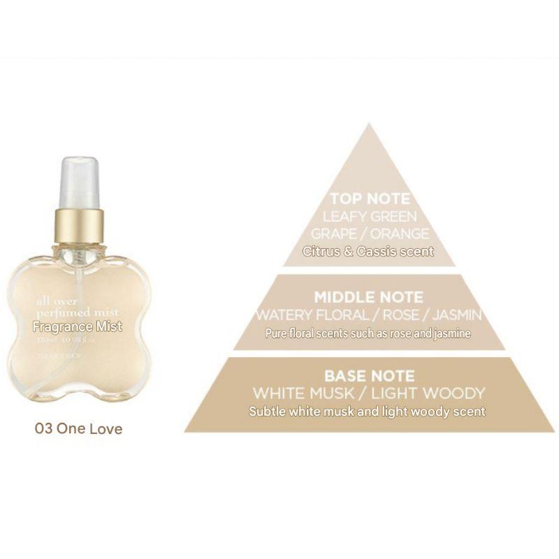 The Face Shop All Over Perfume Mist 120ml | Hair, Body & Fabric Fragrance Mist (3 Types Available)