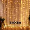 3M Christmas Ornament LED Fairy String Curtain Lights Garland Festoon Christmas Decor for Home New Year 2023 Xmas 2022 Navidad