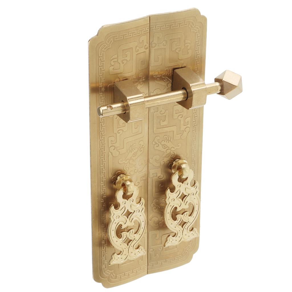 16cm Antique Drawer Handle Dragon Pattern Chinese Pull Handle Antique Elaborately Carved Bronze