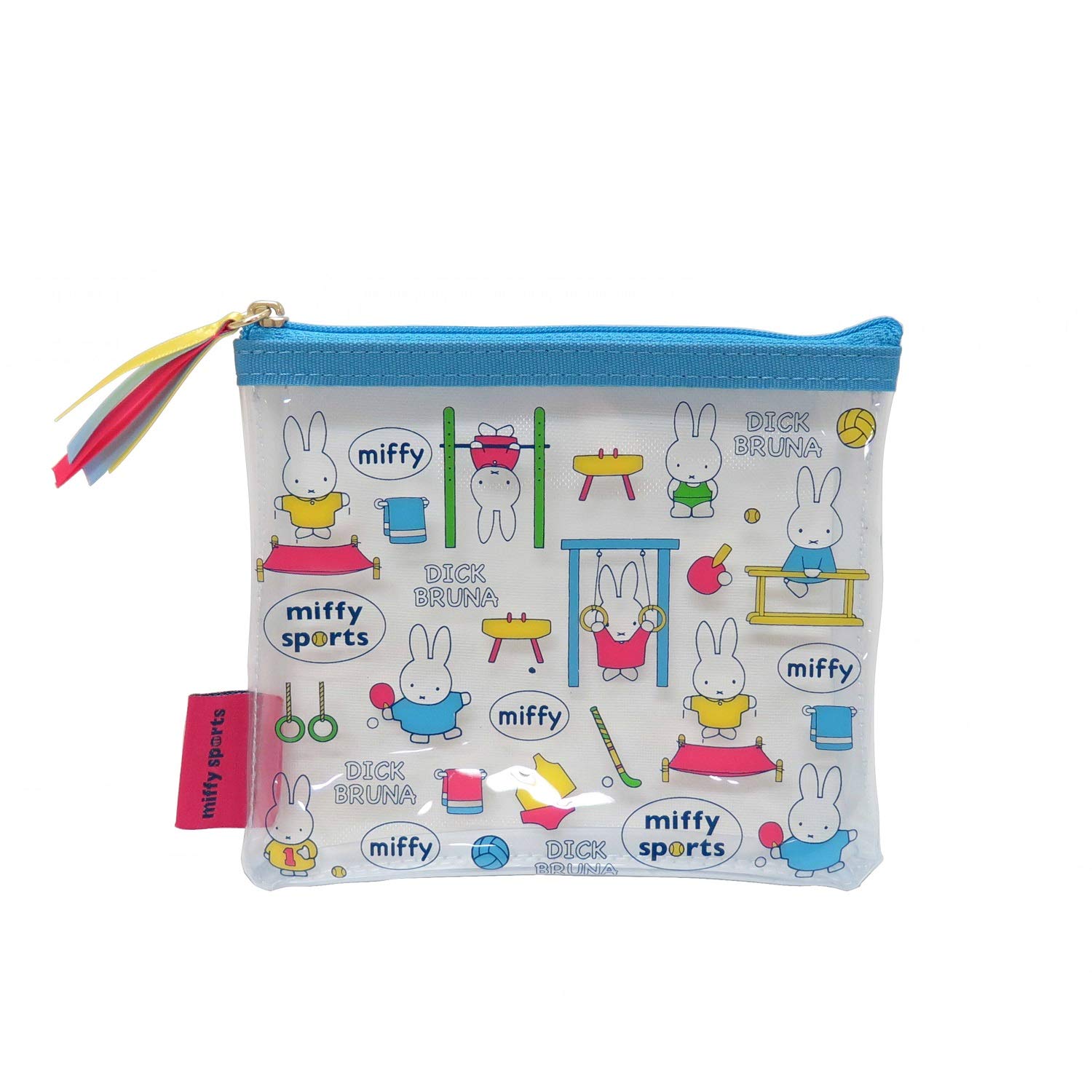 KUTSUWA Miffy Miffy Sports Clear Flat Pouch S B MF612B синий