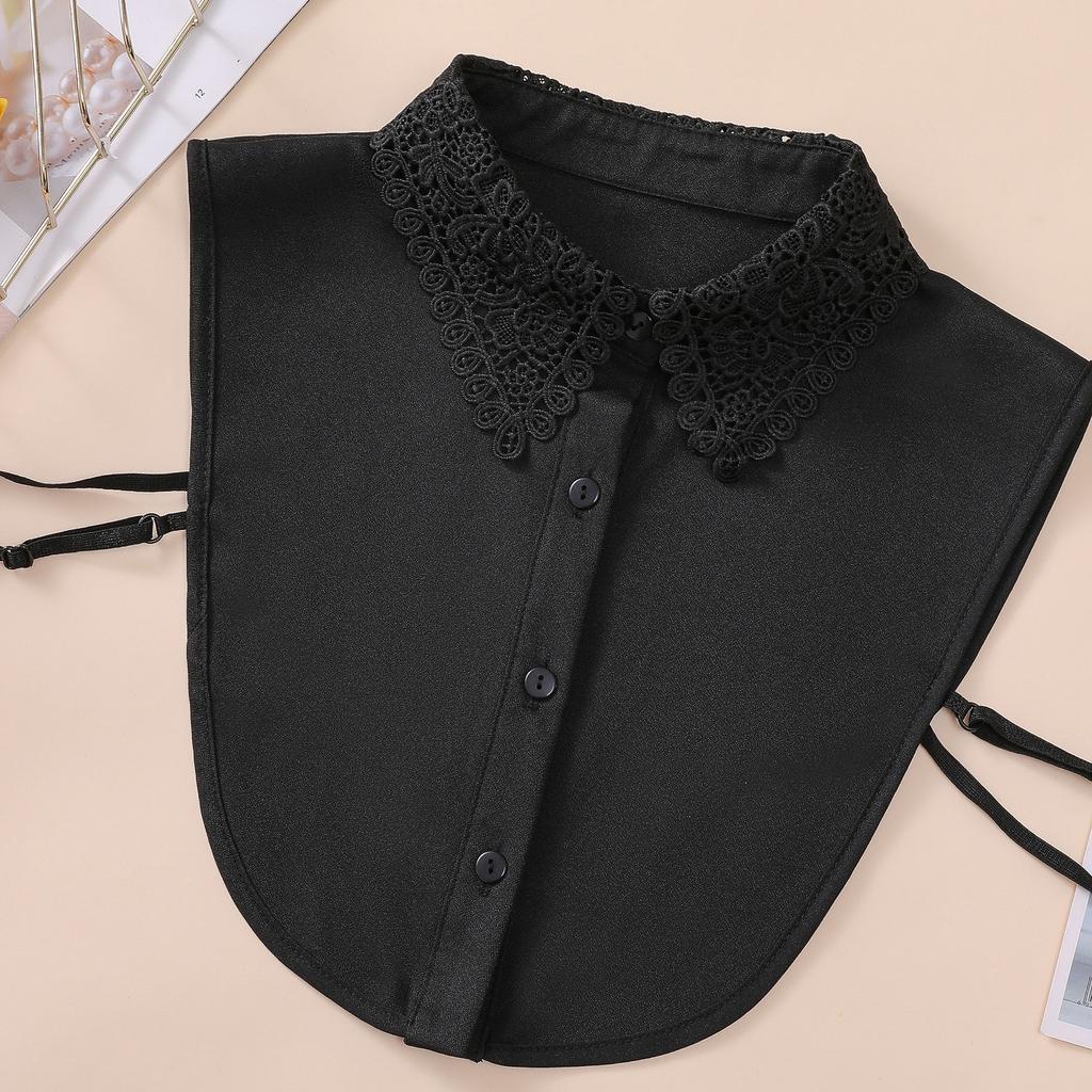 Autumn-winter Multi-functional Inner Collars—versatile, Simple Lace Embroidery New-style Shirt Fake Collars