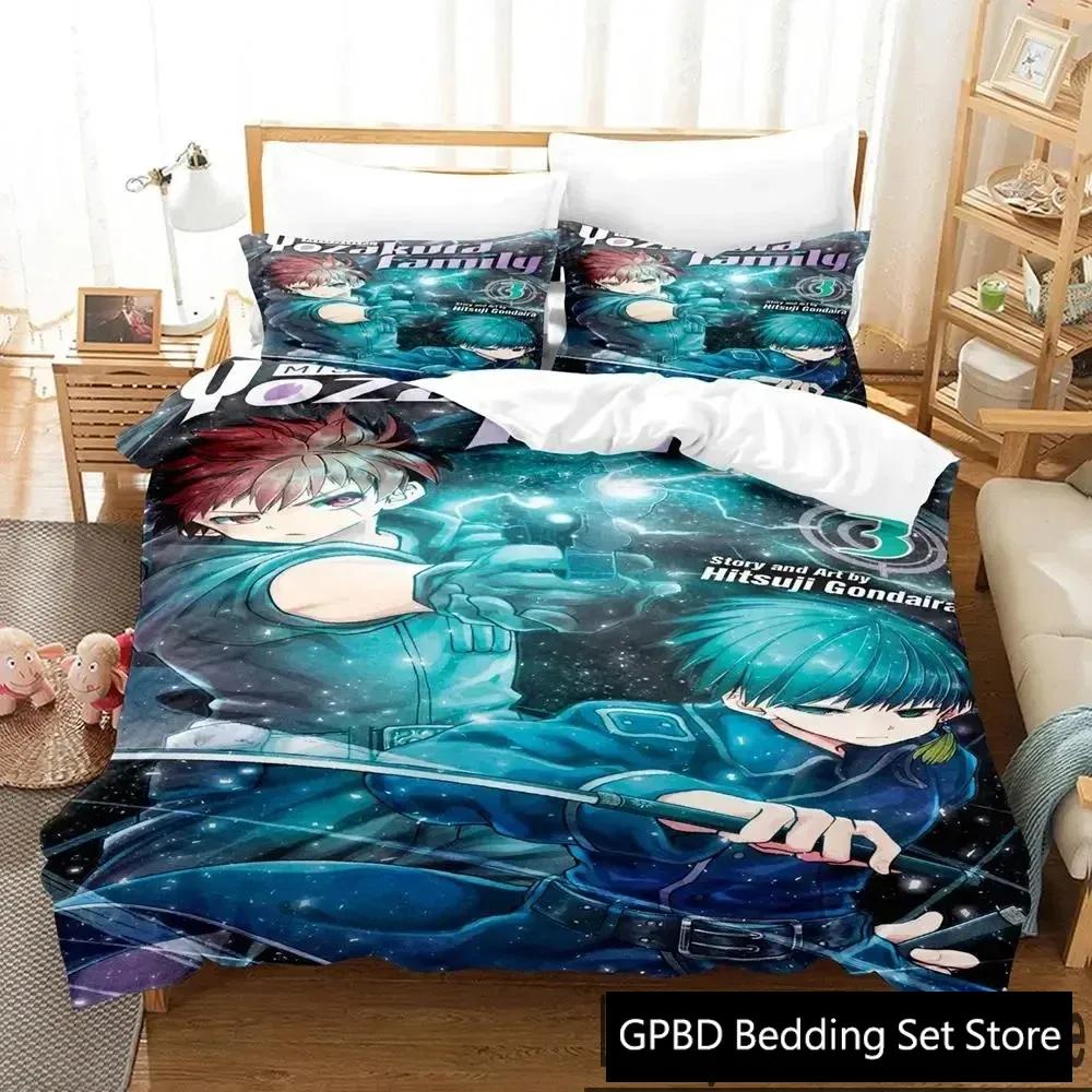 3D Druck Anime Mission Yozakura Familie Bettwäsche Set Jungen Mädchen Twin Queen King Size Bettbezug Kissenbezug Bett Jungen Erwachsene