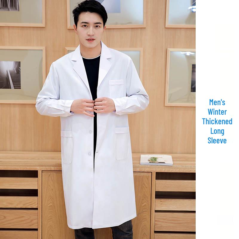 Damen Lang- und Kurzarm Weißer Kittel Arbeitskleidung für Ärzte und Krankenschwestern für den Sommer.