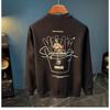 Round Neck Pullover Sweatshirt Men Autumn New Embroidered Casual Long-sleeved Clothes Printed Loose Bottoming Shirt T-shirt