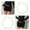 Metal Pearls Decorated Waist Chain Adjustable Waist Belt Retro Design Waistband Women's Fashion Accessories