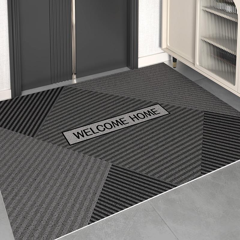 French Kitchen Floor Mat Leather Waterproof Oil-proof Foot Mats PVC Home Corridor Entrance Doormat Non-slip Dirt-resistant Rug