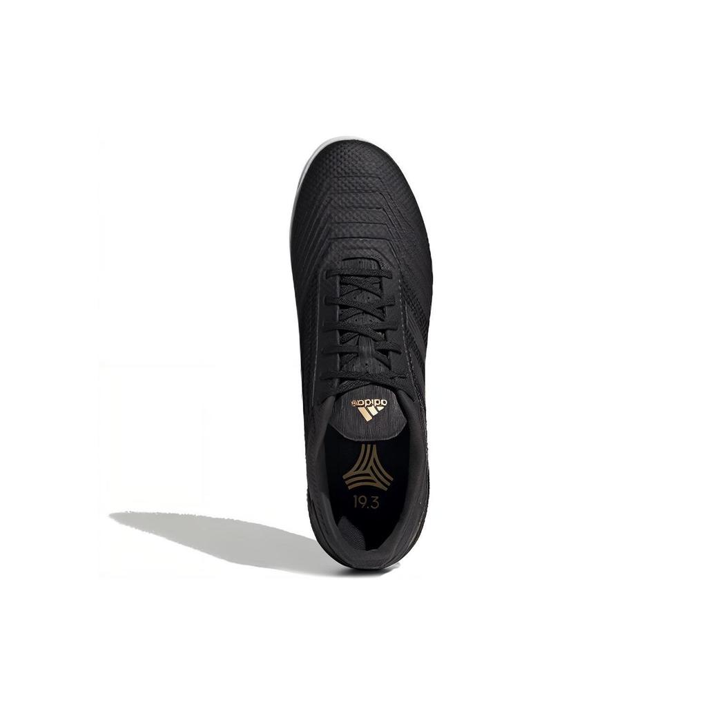 Adidas Predator 19.3 L Round Toe Lace-Up TF (Rubber Studs) Hard Ground Artificial Turf Non-Slip Durable Soccer Shoes Men Soccer Shoes Black EF0400