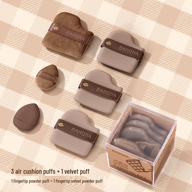 

Bonna Шоколадный спонж-пуховка - Не впитывающий двухсторонний упругий набор спонжей для макияжа Chocolate Powder Puff (Set of 6)