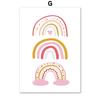 Pink Princess Castle Unicorn Rainbow Heart Wall Art Canvas Painting Posters And Prints Wall Pictures Baby Girl Kids Room Decor