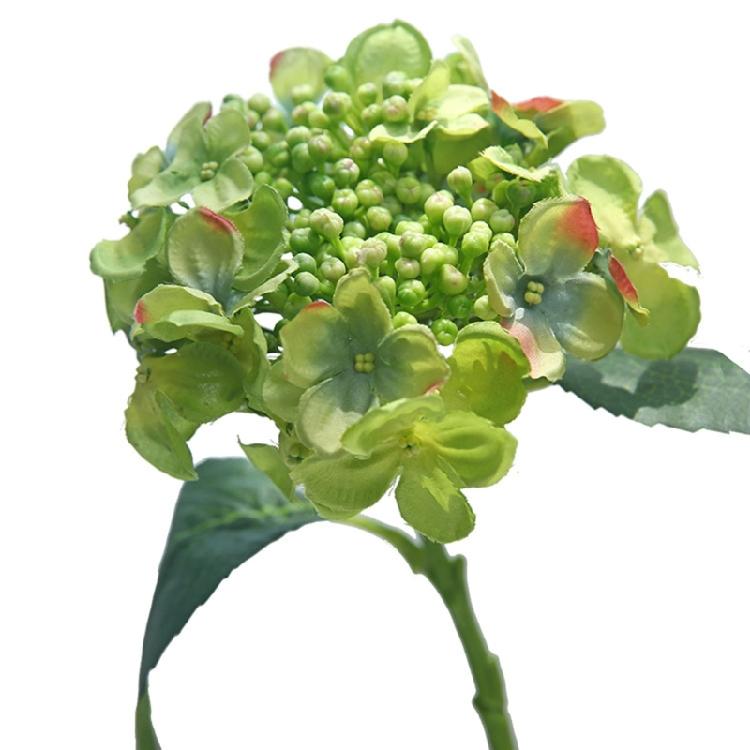 

Silk Hydrangea Artificial Flowers for Wedding Home Table Centerpieces зелений