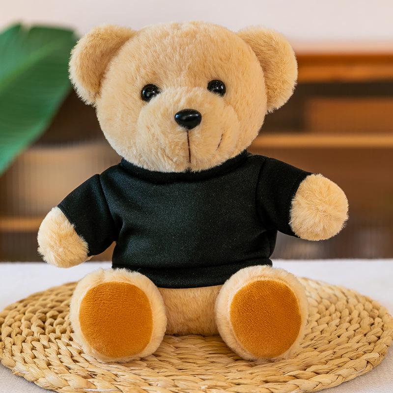 Customized Teddy Bear Sweatshirt with Children's Name and Logo - Sitting Style Toy