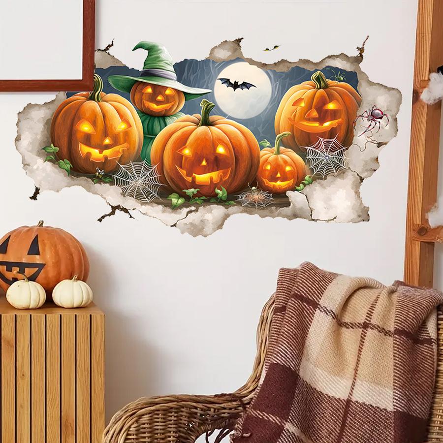 Halloween Wall Stickers Removable Vinyl Decals for Bedroom Living Room Entrance Hall Home Decoration Wall Decal
