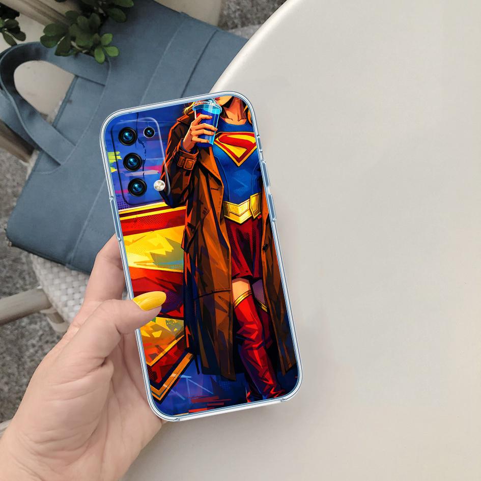 PP60 Supergirl Transparent Phone Case for Motorola Moto G40 G04 G05 One Ace Action Fusion + Plus Hyper Macro Vision Zoom