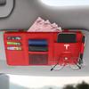 1Pcs Car Sun Visor Point Type Multi-function Storage Bag Car Styling For Tesla Model 3 S X Y Style Roadster Invader Coil Mod WYE K80