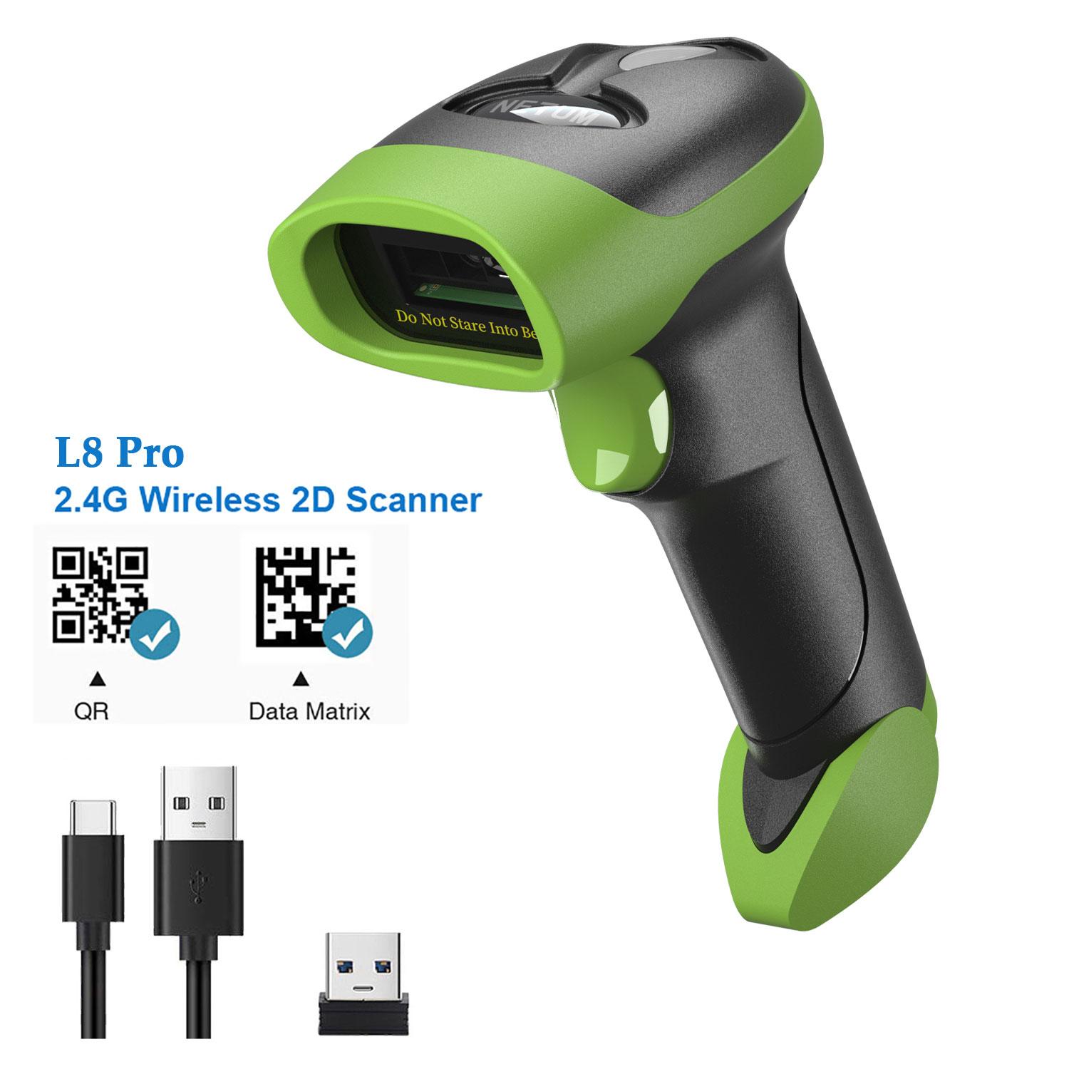 

NETUM L8BLPro Blueooth Wireless QR Barcode Reader PDF417 Automatic Sensing for Pos Scanning
