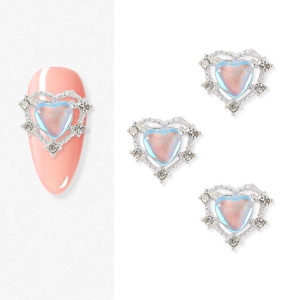 Manicure Accessories Nail Jewelry Rabbit Nail Decorations 3D Nail Art Drills Heart Nail Rhinestones