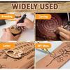 DIY Wood Burning/Carving Set,Hot Stamp Tool W/ Letters Alphabet for Wood