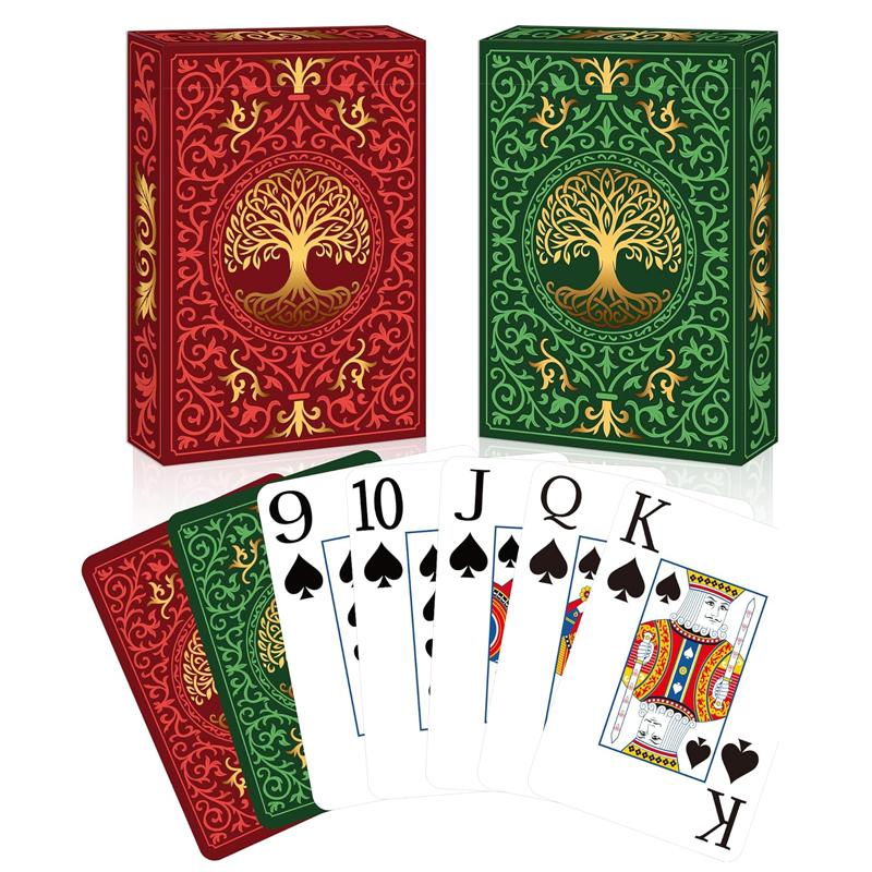 2 Pack Playing Cards | Large Print Playing Cards | Easy to Shuffle, Premium Poker Cards for Card Games Family Game Night Table M