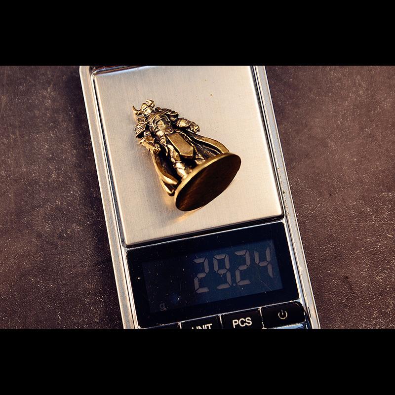 Armored Warrior Small Statue Retro Brass Charactor Figurines Miniatures Office Desktop Ornament Home Decoration Crafts Accessory