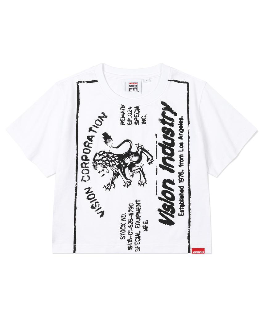 Vision Streetwear Vsw Industry Logo Crop Ws T-Shirts White