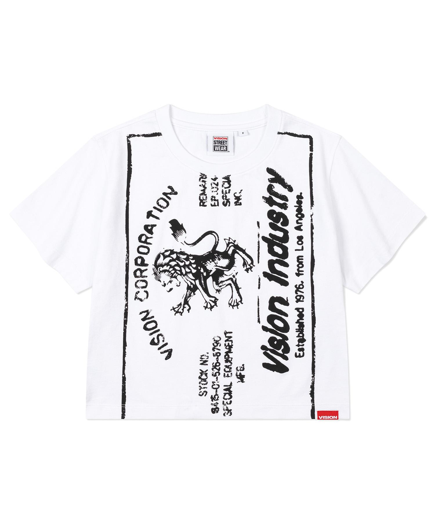 Vision Streetwear Vsw Industry Logo Crop Ws T-Shirts White F