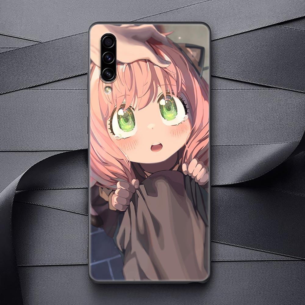 SPY X FAMILY Anime Black Soft Phone Case For Samsung Galaxy A90 A80 A70 A70S A60 A50 A40 A30 A30S A20S A20E A10 A10E Funda Coque